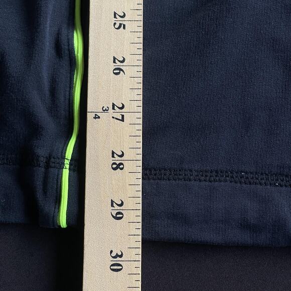 Catherines Jacket Womens 4X 30/32W Black Neon Green Zip Up Activewear Pockets - Picture 11 of 12